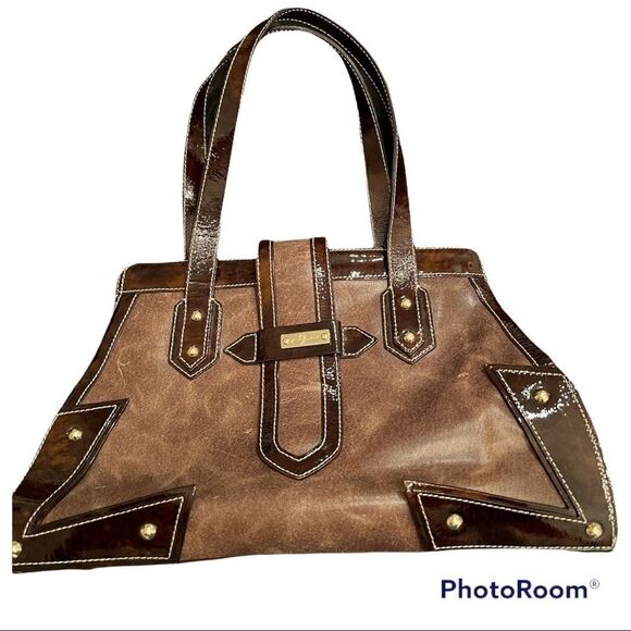 7 for All Mankind Gorgeous brown handbag minimal signs of wear lots of life left - Picture 1 of 16